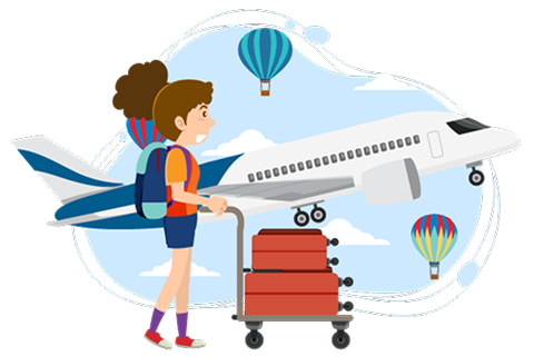 Pickup and ride illustration